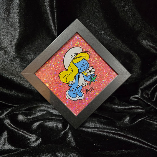 Pink Glitter Smurfette