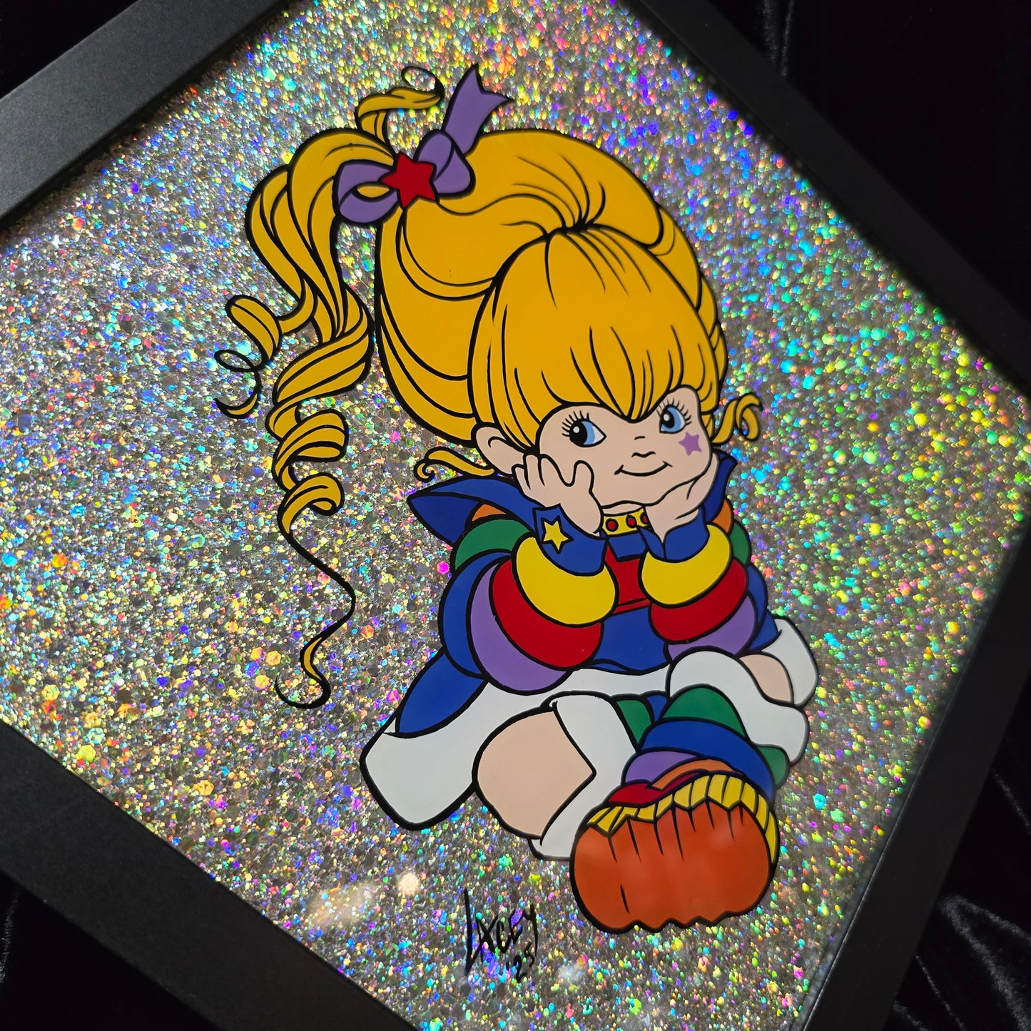 Rainbow Brite with Rainbow Glitter